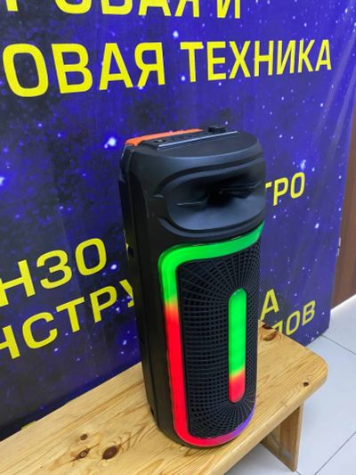 Лот: 25678603. Фото: 1. Колонка портативная с микрофоном... Портативные, беспроводные колонки
