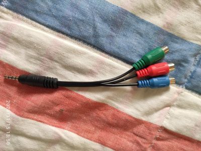 Лот: 16840423. Фото: 1. Кабель 3.5 mm jack - RCA x3. Шнуры, кабели, разъёмы