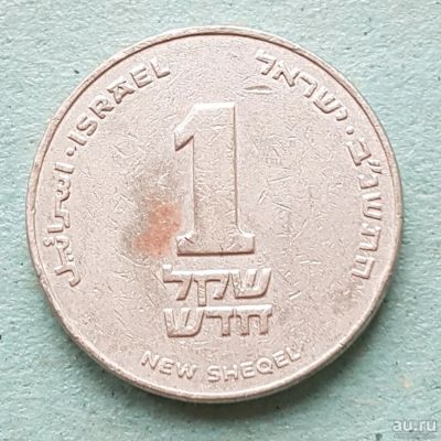 Лот: 13753251. Фото: 1. 1 шекель Израиль цветок. Азия