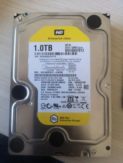 Лот: 22843497. Фото: 1. HDD SATA3 WD 1Tb, WCAW32LP4FT8. Жёсткие диски (HDD)
