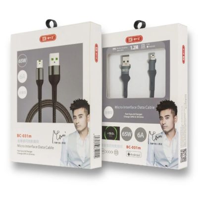 Лот: 22143809. Фото: 1. КАБЕЛЬ BYZ BС-031M USB-> MICRO... Дата-кабели, переходники