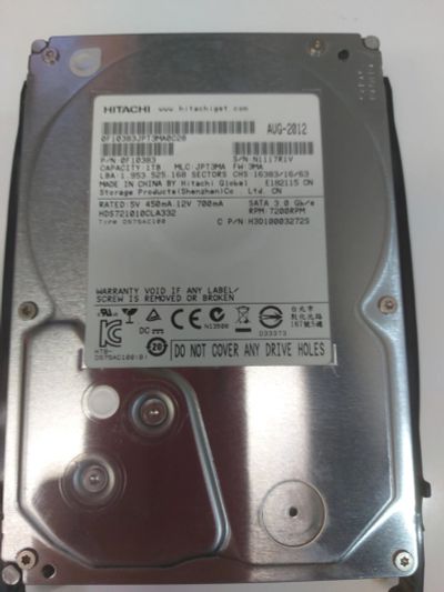 Лот: 18181077. Фото: 1. Жесткий диск Hitachi 1tb. Жёсткие диски (HDD)