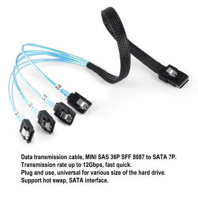Лот: 9511699. Фото: 1. Переходник Mini-SAS SFF-8087 на... СХД