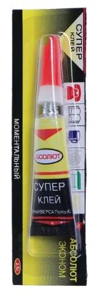 Лот: 12930130. Фото: 1. Клей Супер Абсолют, 3гр. Клеи, герметики, пена монтажная, клейкие ленты