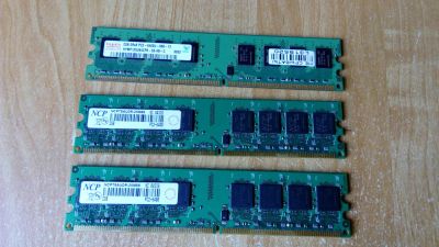 Лот: 7870785. Фото: 1. память DDR2 6GB (тремя планками... Оперативная память