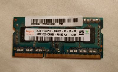 Лот: 12875330. Фото: 1. Hynix SO-DIMM DDR3 2Gb 1Rx8 PC3-12800S-11-12-B2. Оперативная память