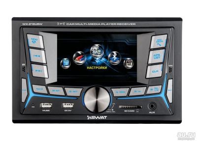Лот: 9771126. Фото: 1. Swat WX-218UBW 2Din бездисковый... Автомагнитолы