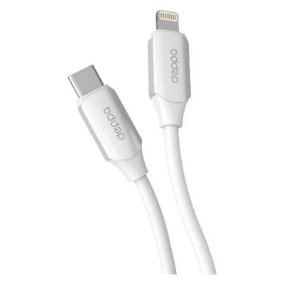 Лот: 24506776. Фото: 1. Кабель Deppa Silk, USB-C/Lightning... Дата-кабели, переходники