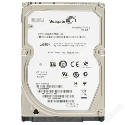 Лот: 1432817. Фото: 1. БУ жесткий диск для ноутбука HDD... Жёсткие диски (HDD)
