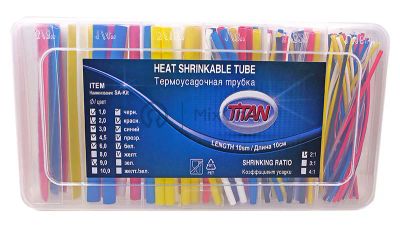 Лот: 24002745. Фото: 1. Titan SA-KIT набор цветных термоусадочных... Другое (авто, мото, водный транспорт)