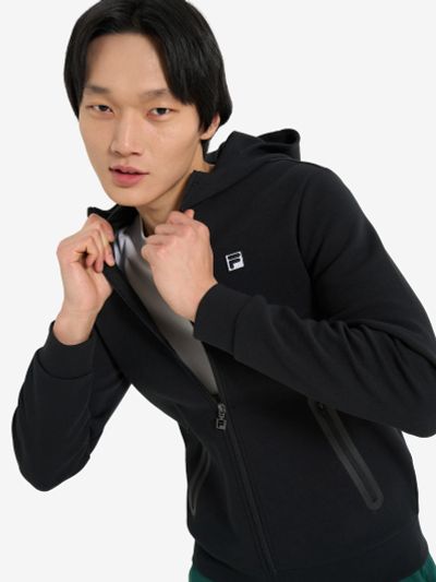 Лот: 24826672. Фото: 1. Толстовка мужская FILA, Черный. Легкие куртки, толстовки