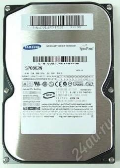 Лот: 1036451. Фото: 1. Жёсткий диск Samsung SP0802N неисправный... Жёсткие диски (HDD)