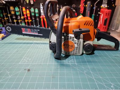 Лот: 17455333. Фото: 1. Бензопила stihl Ms 180 2014 оригинал. Бензо-, мотоинструмент