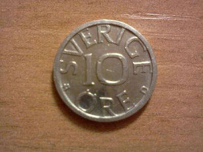 Лот: 6413937. Фото: 1. 10 эре швеция. Европа