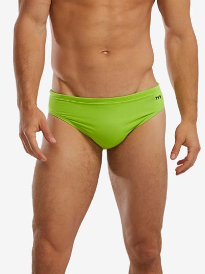 Лот: 25567098. Фото: 1. Плавки TYR Solid Brief, Зеленый. Другое (спортивная одежда)