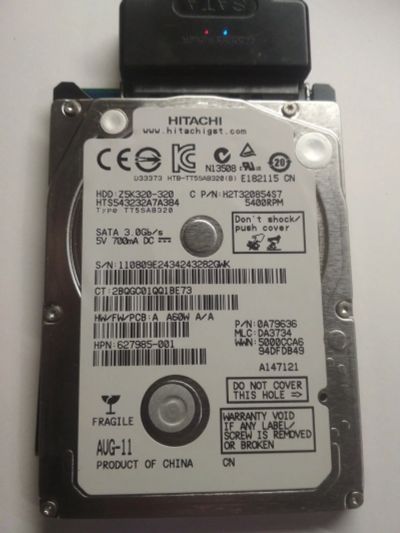 Лот: 15203264. Фото: 1. Жёсткий диск для ноутбука 320Гб... Жёсткие диски (HDD)