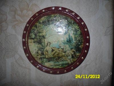 Лот: 2296500. Фото: 1. Панно d 16см. Другое (картины, панно)