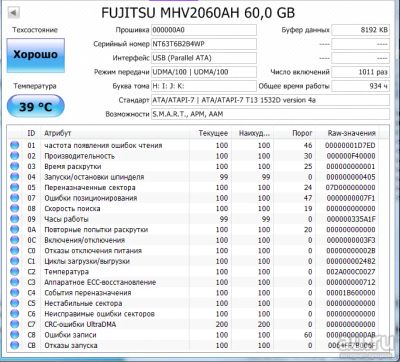 Лот: 15570262. Фото: 1. Жесткий диск Fujitsu IDE 2.5... Жёсткие диски