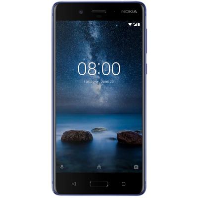 Лот: 12664617. Фото: 1. Смартфон Nokia 8 DS Polished Blue... Смартфоны