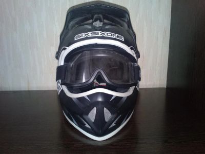 Лот: 3115556. Фото: 1. Шлем Six Six One Strike Gray L... Аксессуары