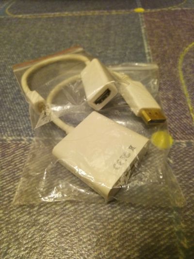 Лот: 23459610. Фото: 1. Переходники hdmi display port... Шлейфы, кабели, переходники