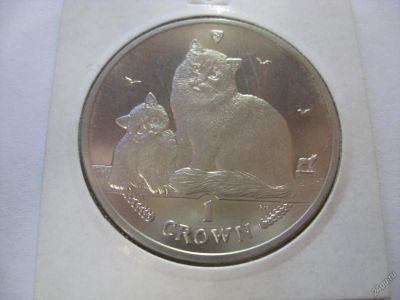 Лот: 6340377. Фото: 1. Остров Мэн, 1 крона 2013 год... Великобритания и острова