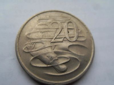 Лот: 10315997. Фото: 1. Австралия 20 центов 1973. Австралия и Океания