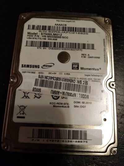 Лот: 15104760. Фото: 1. Жесткий диск 2.5" Seagate ST500LM012... Жёсткие диски (HDD)