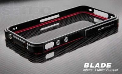 Лот: 2739594. Фото: 1. Бампер Blade iPhone 4/4s металический... Чехлы, бамперы