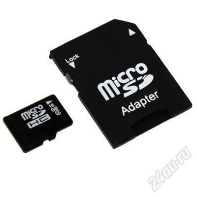 Лот: 2088593. Фото: 1. карта памяти microsd 16gb + sd... Карты памяти