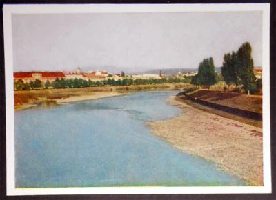 Лот: 7164425. Фото: 1. Открытка Ужгород. Река Уж. 1958... Открытки, конверты