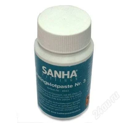 Лот: 2665714. Фото: 1. Продам Флюс-паста SANHA для пайки... Другое (строительство и ремонт)