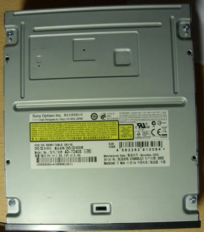 Лот: 3883425. Фото: 1. Привод DVD-RW Sata. Приводы CD, DVD, BR, FDD
