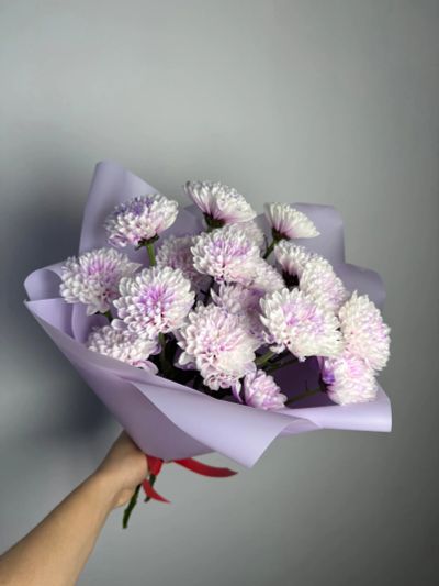 Лот: 25675939. Фото: 1. 7. Букет- комплимент из хризантем... Свежие цветы