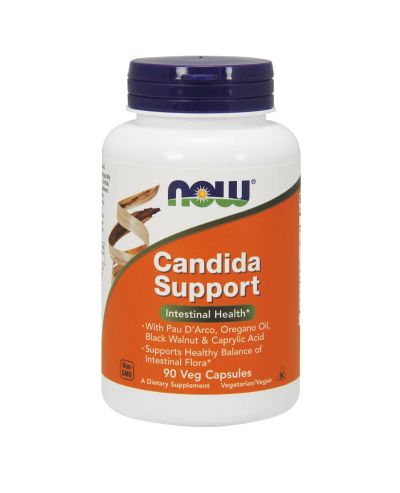 Лот: 14350294. Фото: 1. Now Foods, Candida Support, 180кап... Спортивное питание, витамины