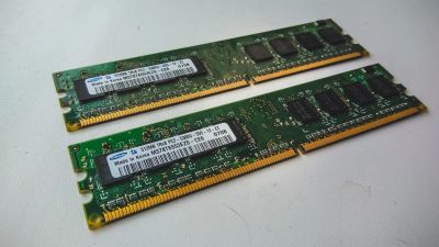 Лот: 9663120. Фото: 1. Samsung DDR2 667мгц dimm 1Gb... Оперативная память