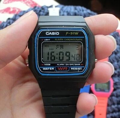 Лот: 7111521. Фото: 1. часы ретро casio f-91w черные... Другие наручные часы