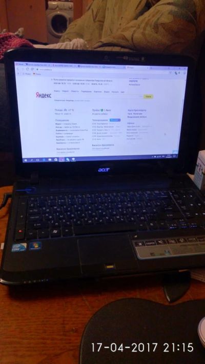 Лот: 9496045. Фото: 1. Core i7 720QM acer aspire 5940g-724g50bi. Ноутбуки