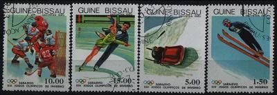 Лот: 6882732. Фото: 1. Гвинея-Биссау 1983г спорт 4марки. Марки