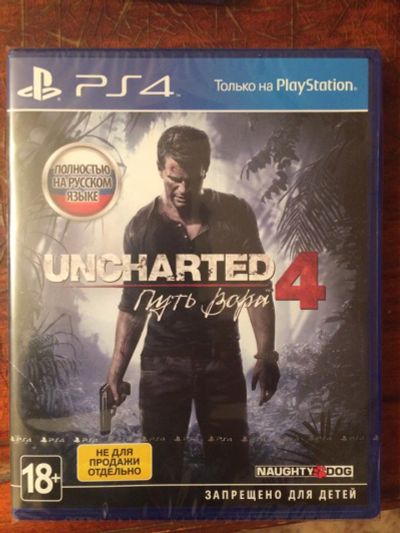 Лот: 10690181. Фото: 1. Uncharted 4: Путь Вора. Диск для... Игры для консолей