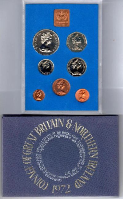 Лот: 11358843. Фото: 1. Великобритания 1972 Официальный... Великобритания и острова