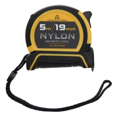 Лот: 25260376. Фото: 1. Рулетка ALUKOMTOOLS 5 м х 19 мм... Ручной инструмент