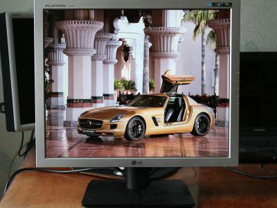 Лот: 4071323. Фото: 1. LG Flatron L1919S Silver. ЖК-мониторы