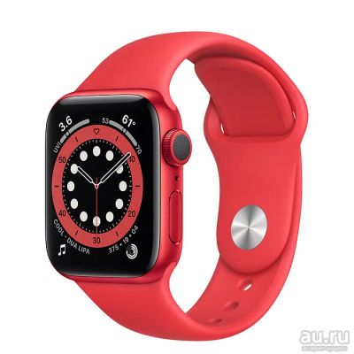 Лот: 16758673. Фото: 1. Apple Watch Series 6 44mm Red. Смарт-часы, фитнес-браслеты, аксессуары