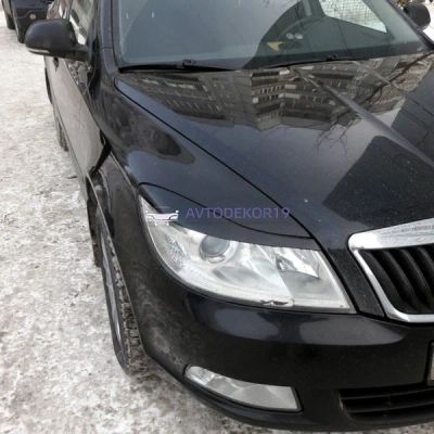 Лот: 16287194. Фото: 1. Реснички накладки на фары Skoda... Детали тюнинга