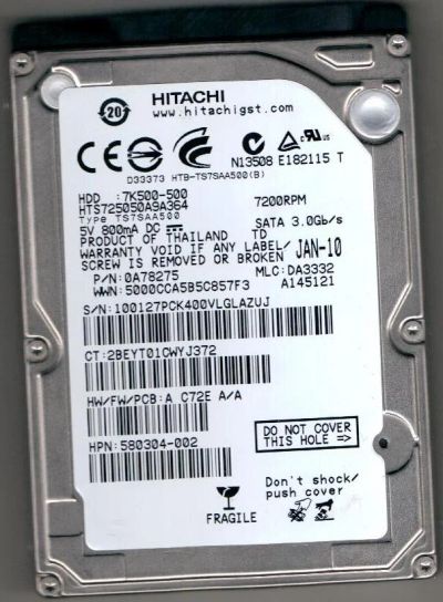 Лот: 3543493. Фото: 1. Жесткий диск для ноутбука 2,5". Жёсткие диски (HDD)