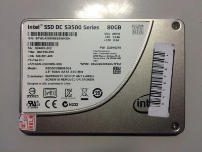Лот: 10706352. Фото: 1. SSD intel s3500. SSD-накопители