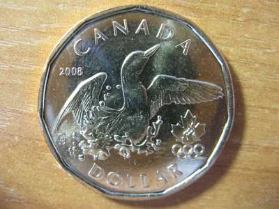 Лот: 3495979. Фото: 1. Канада 1 доллар 2008 года. Взлетающая... Америка