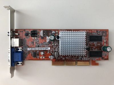 Лот: 23059539. Фото: 1. AGP 128Mb ASUS ATI Radeon 9200SE... Видеокарты