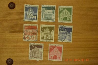Лот: 5042435. Фото: 1. Марки Германии 1966г. Памятники... Марки